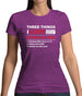 Three Things I Love Nearly As Much As BMX Womens T-Shirt