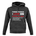 Three Things I Love Nearly As Much As BMX unisex hoodie