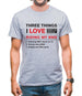 Three Things I Love Nearly As Much As BMX Mens T-Shirt