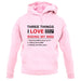 Three Things I Love Nearly As Much As BMX unisex hoodie