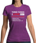 Three Things I Love Nearly As Much As Cricket Womens T-Shirt