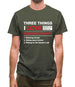 Three Things I Love Nearly As Much As Cricket Mens T-Shirt