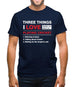 Three Things I Love Nearly As Much As Cricket Mens T-Shirt