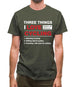 Three Things I Love Nearly As Much As Cycling Mens T-Shirt