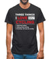 Three Things I Love Nearly As Much As Cycling Mens T-Shirt