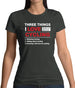 Three Things I Love Nearly As Much As Cycling Womens T-Shirt