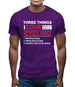 Three Things I Love Nearly As Much As Cycling Mens T-Shirt