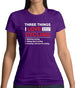 Three Things I Love Nearly As Much As Cycling Womens T-Shirt