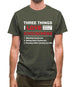 Three Things I Love Nearly As Much As Cyclocross Mens T-Shirt