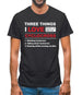 Three Things I Love Nearly As Much As Cyclocross Mens T-Shirt