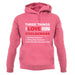 Three Things I Love Nearly As Much As Cyclocross unisex hoodie