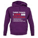 Three Things I Love Nearly As Much As Cyclocross unisex hoodie