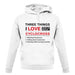 Three Things I Love Nearly As Much As Cyclocross unisex hoodie