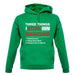 Three Things I Love Nearly As Much As Dancing unisex hoodie