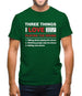 Three Things I Love Nearly As Much As Drums Mens T-Shirt