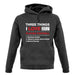 Three Things I Love Nearly As Much As Football unisex hoodie