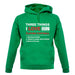 Three Things I Love Nearly As Much As Football unisex hoodie