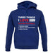 Three Things I Love Nearly As Much As Football unisex hoodie