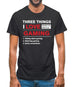 Three Things I Love Nearly As Much As Gaming Mens T-Shirt