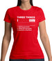 Three Things I Love Nearly As Much As Gymnastics Womens T-Shirt