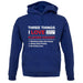 Three Things I Love Nearly As Much As Hockey unisex hoodie