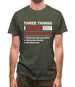 Three Things I Love Nearly As Much As Netball Mens T-Shirt