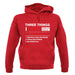 Three Things I Love Nearly As Much As Netball unisex hoodie