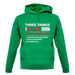 Three Things I Love Nearly As Much As Netball unisex hoodie