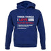 Three Things I Love Nearly As Much As Netball unisex hoodie
