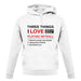 Three Things I Love Nearly As Much As Netball unisex hoodie