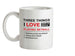 Three Things I Love Nearly As Much As Netball Ceramic Mug