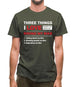 Three Things I Love Nearly As Much As Riding My Bike Mens T-Shirt