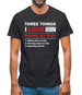 Three Things I Love Nearly As Much As Riding My Bike Mens T-Shirt