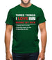 Three Things I Love Nearly As Much As Riding My Bike Mens T-Shirt