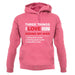 Three Things I Love Nearly As Much As Riding My Bike Unisex Hoodie