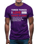 Three Things I Love Nearly As Much As Riding My Bike Mens T-Shirt