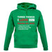 Three Things I Love Nearly As Much As Riding My Bike Unisex Hoodie