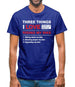 Three Things I Love Nearly As Much As Riding My Bike Mens T-Shirt