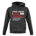 Three Things I Love Nearly As Much As Rowing Unisex Hoodie