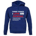 Three Things I Love Nearly As Much As Rowing Unisex Hoodie