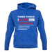 Three Things I Love Nearly As Much As Rowing Unisex Hoodie