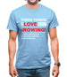 Three Things I Love Nearly As Much As Rowing Mens T-Shirt