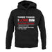 Three Things I Love Nearly As Much As Rugby Unisex Hoodie