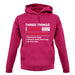 Three Things I Love Nearly As Much As Rugby Unisex Hoodie