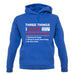 Three Things I Love Nearly As Much As Rugby Unisex Hoodie