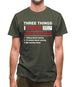 Three Things I Love Nearly As Much As Running Mens T-Shirt