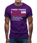 Three Things I Love Nearly As Much As Running Mens T-Shirt