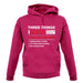 Three Things I Love Nearly As Much As Running Unisex Hoodie