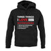 Three Things I Love Nearly As Much As Skateboarding Unisex Hoodie