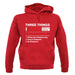 Three Things I Love Nearly As Much As Skateboarding Unisex Hoodie